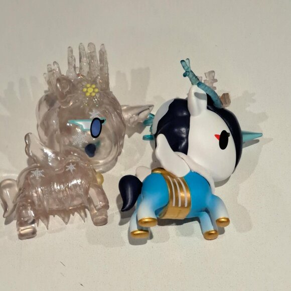 Winter Wonderland unicorno series TokiDoki Set of 2 Snow princess and ice queen - Picture 2 of 3
